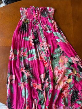 Women’s Vibrant Maxi Floral Boho Skirt size medium